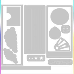 Sizzix Thinlits Die Set 13PK - Rainbow Slider Card